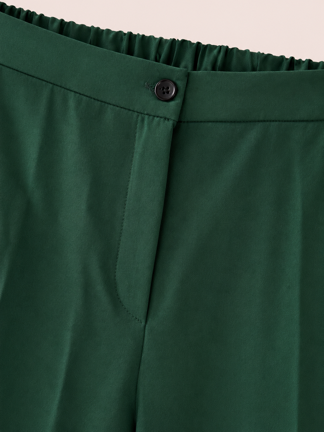 Ensemble 2 Pièces Vert Forêt — Top Volants & Pantalon Large