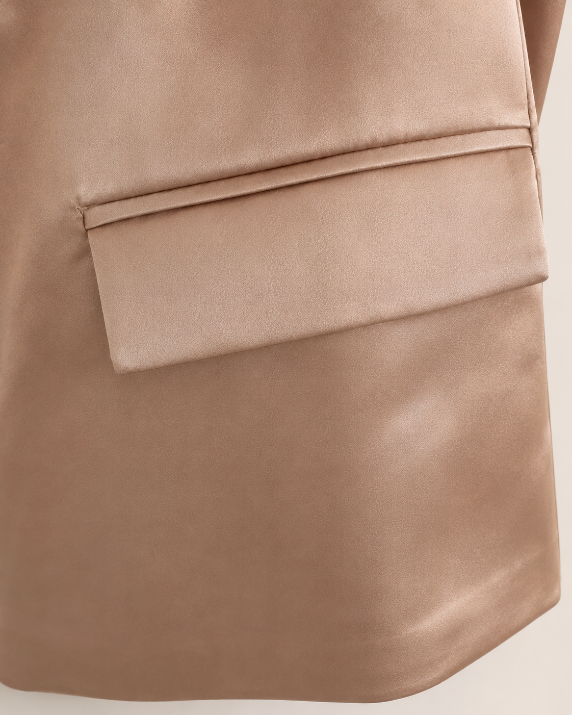 Ensemble Tailleur Satiné Rose Poudré — Blazer & Pantalon Palazzo
