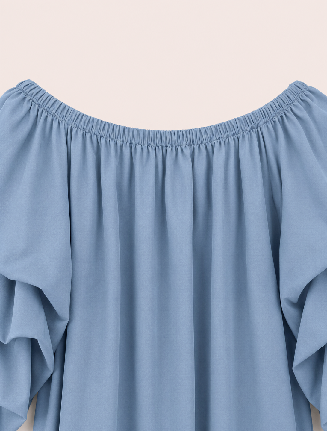 Ensemble 2 pièces bleu ciel femme — top et pantalon large