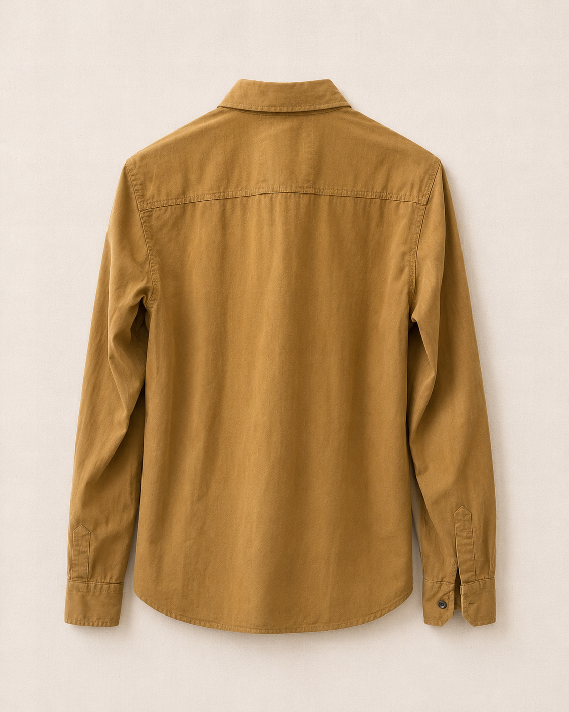 Chemise western cognac coupe relaxed dos — Zalimi Sénégal