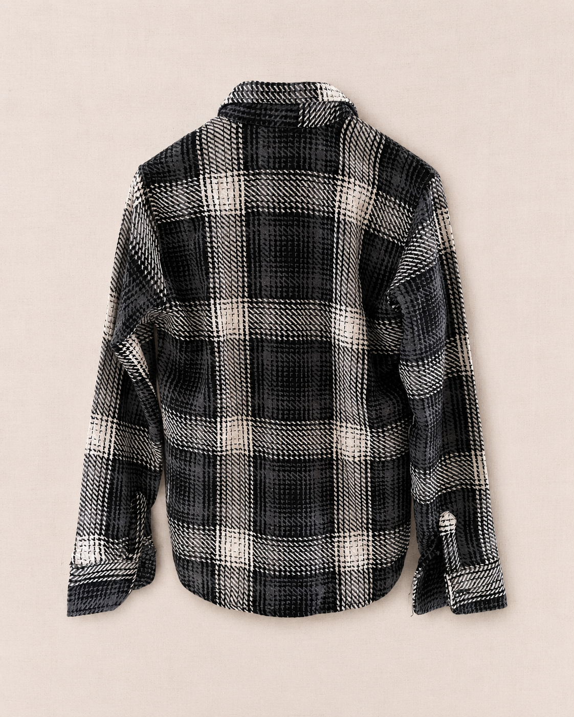 Chemise veste pied-de-poule dos coupe ample — Zalimi