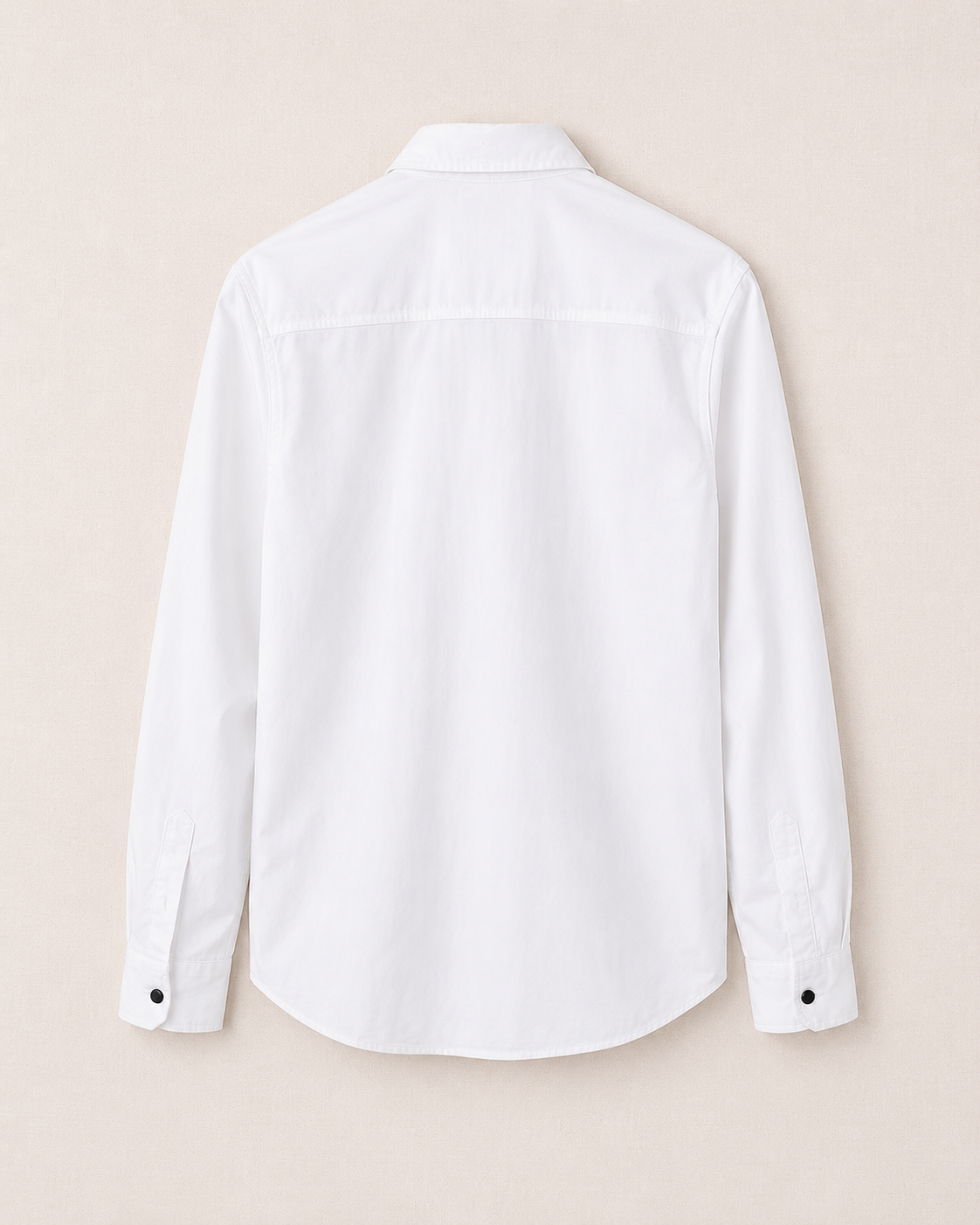 Chemise denim blanc coupe relaxed dos — Zalimi
